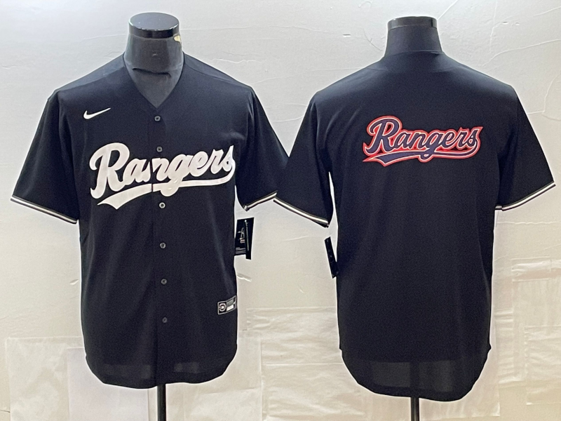 Men's Texas Rangers Black Jersey